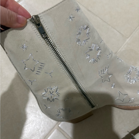 Free People FP Collection Bowers Celestial Embroidered Suede Boots EU39 US9 - Picture 3 of 4